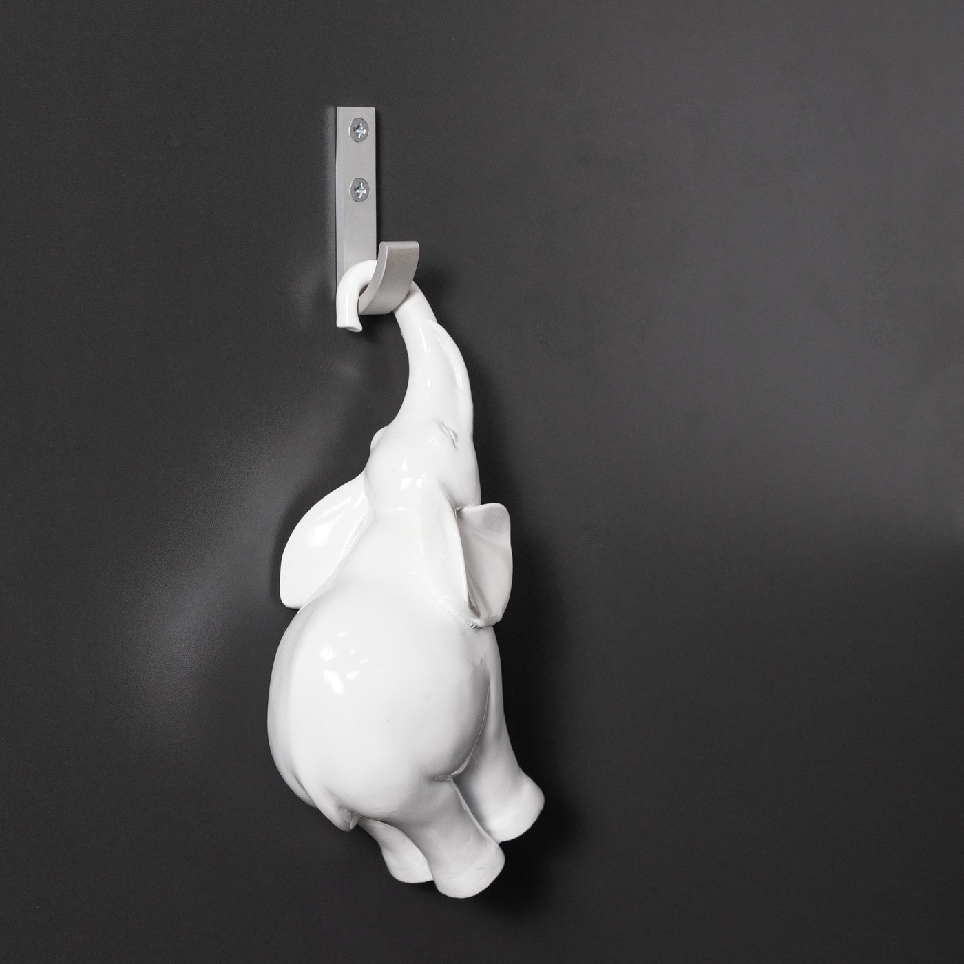 Крючок мебельный однорожковый FLEX алюминий AKS 56836