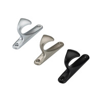 Крючок мебельный однорожковый DELTA хром матовый AKS 56832