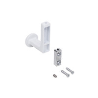 Крючок мебельный однорожковый KING белый матовый AKS 90278