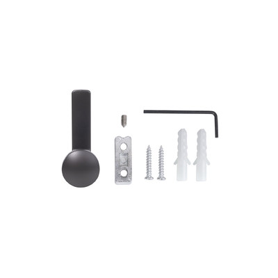 Крючок мебельный однорожковый KING графит AKS 90277