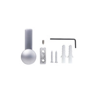 Крючок мебельный однорожковый KING хром матовый AKS 90275