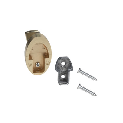 Крючок мебельный однорожковый QUEEN брашированное золото AKS 90287