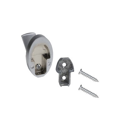 Крючок мебельный однорожковый QUEEN хром матовый AKS 90286