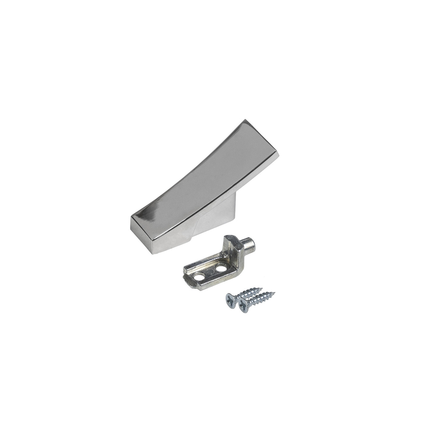 Крючок мебельный однорожковый SLASH хром матовый AKS 81552