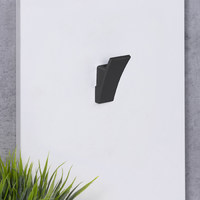 Крючок мебельный однорожковый SLASH черный матовый AKS 81551