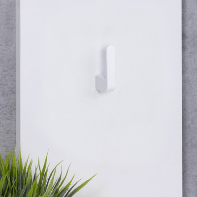 Крючок мебельный однорожковый START белый AKS 89333