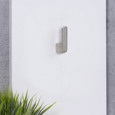 Крючок мебельный однорожковый START сатин AKS 89334