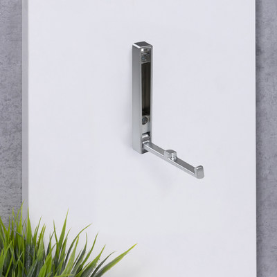 Крючок мебельный однорожковый STEP хром матовый AKS 90290