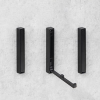 Крючок мебельный однорожковый STEP черный матовый AKS 90289