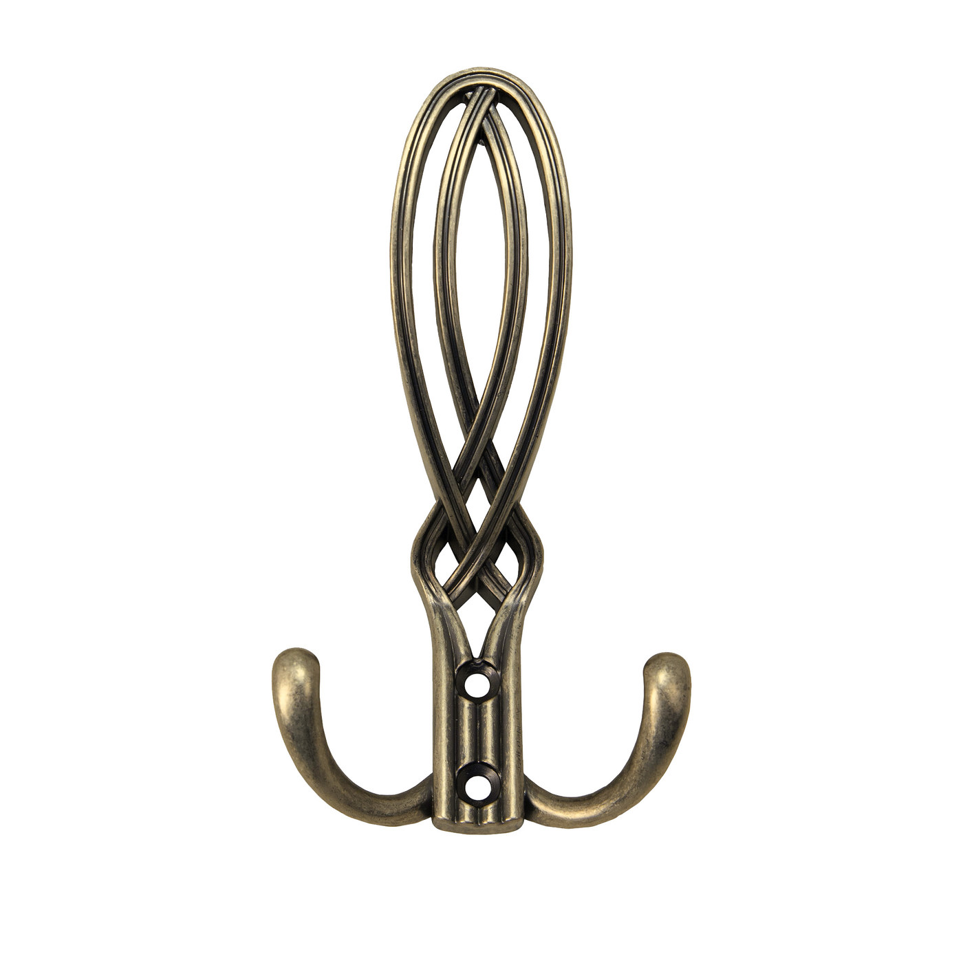 Крючок мебельный трехрожковый PALAZZO античная латунь AKS 81198