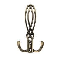 Крючок мебельный трехрожковый PALAZZO античная латунь AKS 81198