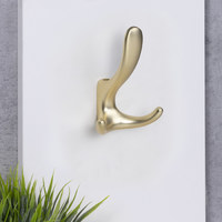 Крючок мебельный трехрожковый ROMA брашированное золото AKS 104206