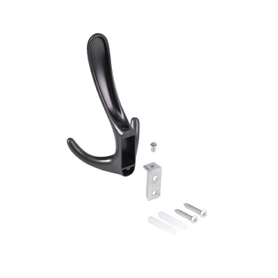 Крючок мебельный трехрожковый ROMA графит AKS 104207