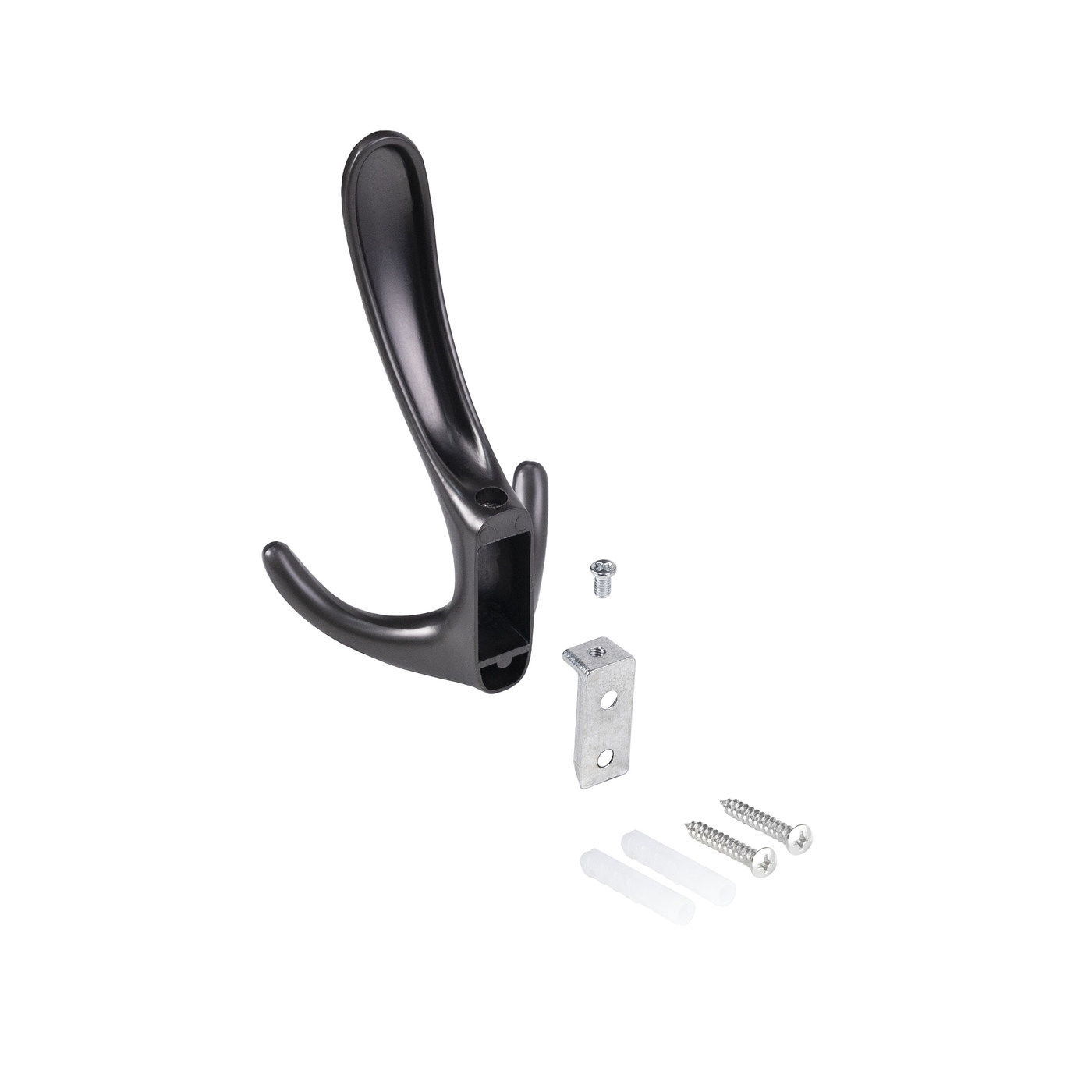 Крючок мебельный трехрожковый ROMA графит AKS 104207