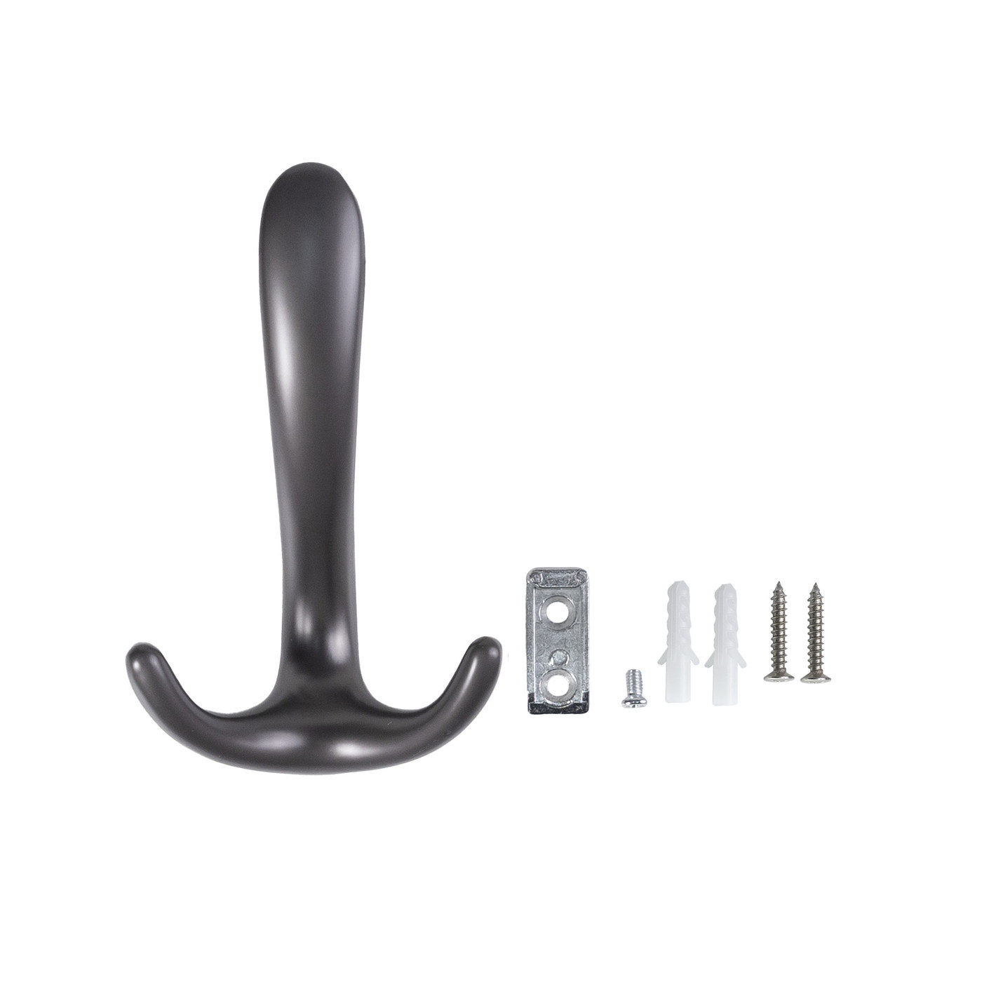 Крючок мебельный трехрожковый ROMA графит AKS 104207