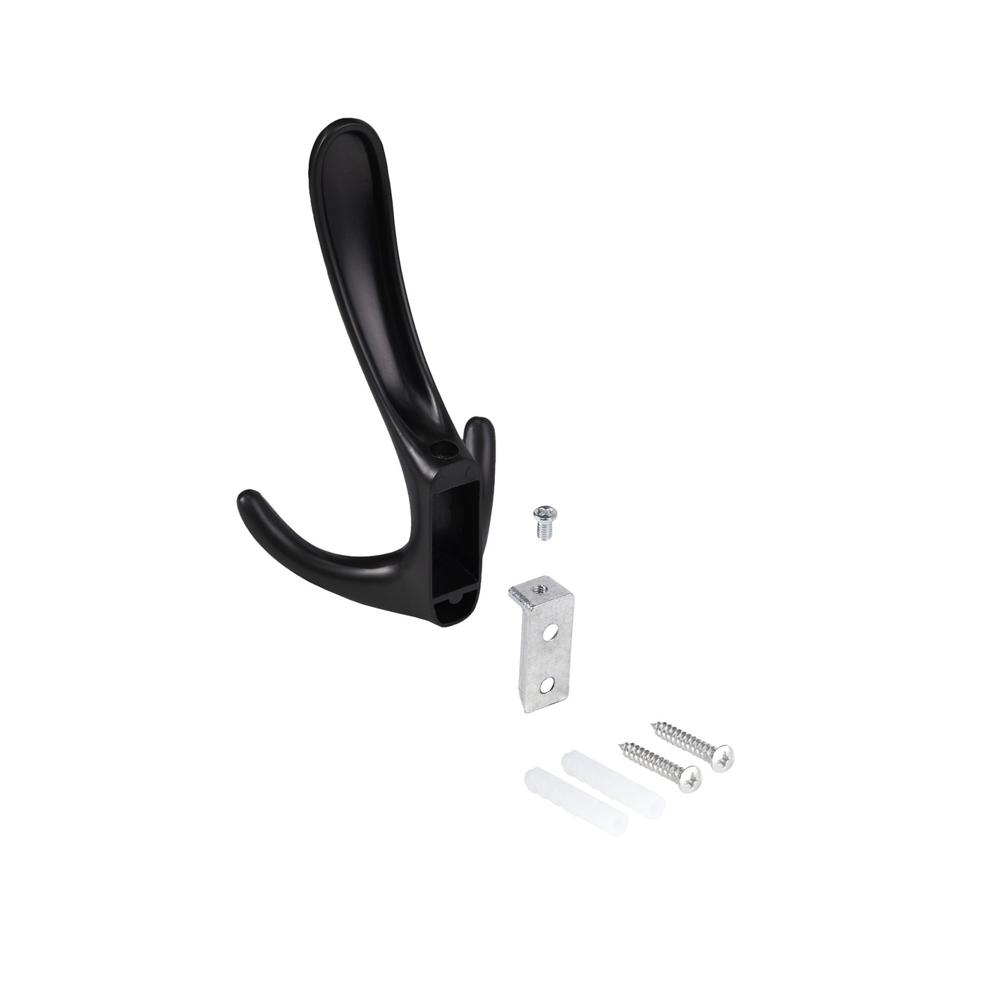 Крючок мебельный трехрожковый ROMA черный матовый AKS 104208