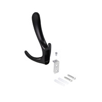 Крючок мебельный трехрожковый ROMA черный матовый AKS 104208