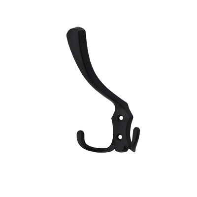 Крючок мебельный трехрожковый WP59 черный матовый AKS 62133