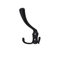 Крючок мебельный трехрожковый WP59 черный матовый AKS 62133