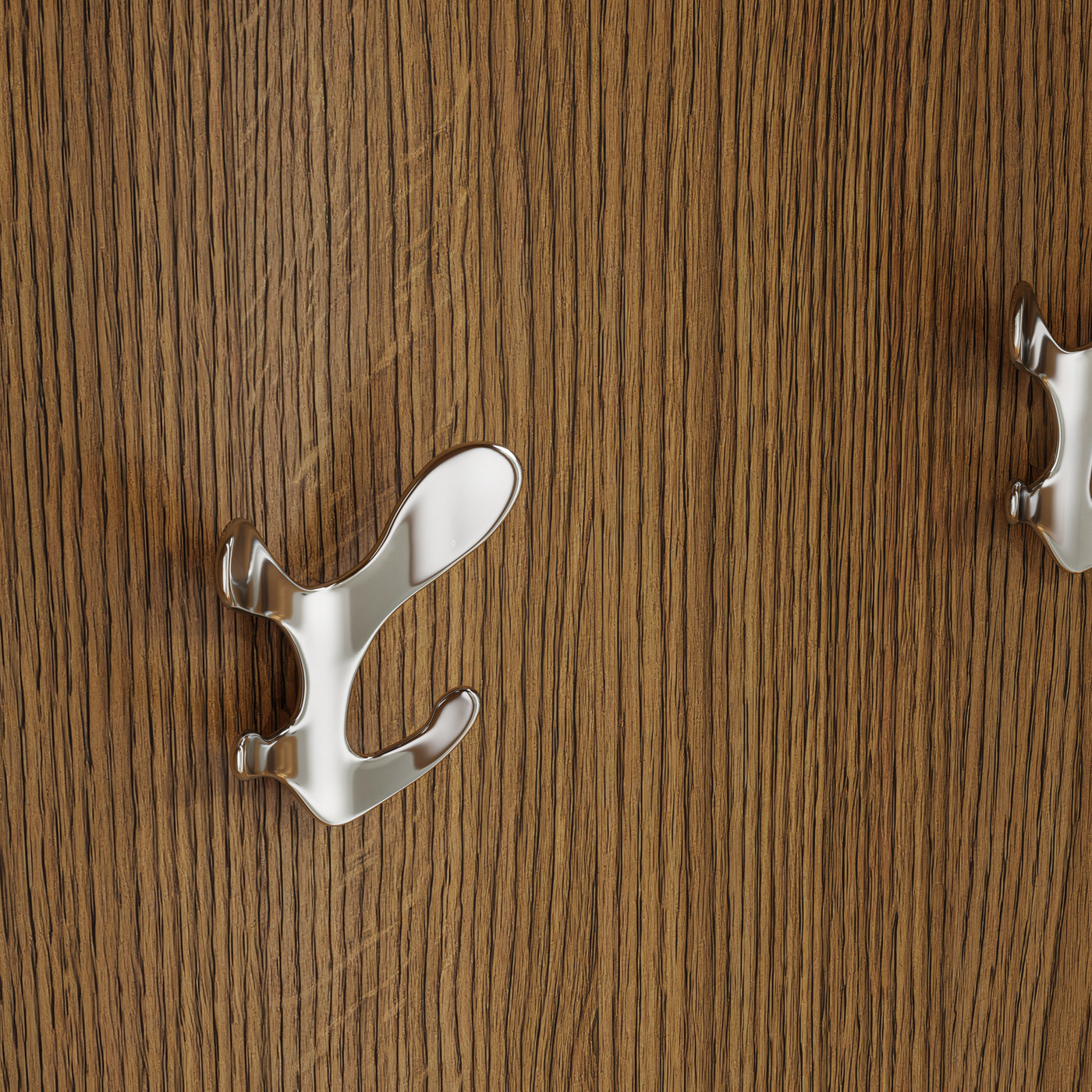 Крючок мебельный четырехрожковый KORAL хром AKS 64162