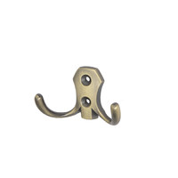 Крючок мебельный двухрожковый WP89 старое золото GRIDLI AKS 48215