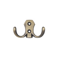 Крючок мебельный двухрожковый WP89 старое золото GRIDLI AKS 48215