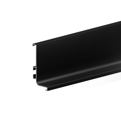 Профиль алюминиевый GOLA L-образный 4,1м, черный матовый