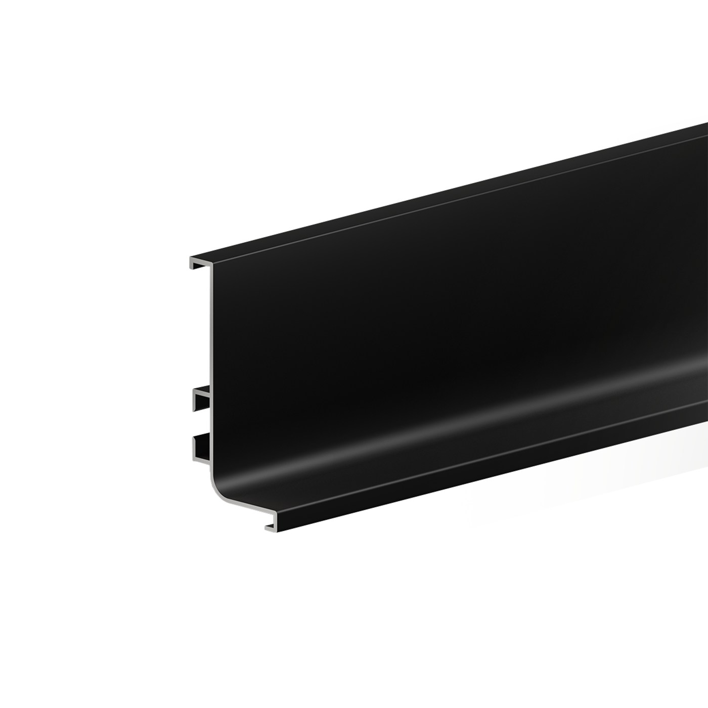 Профиль алюминиевый GOLA L-образный 4,1м, черный матовый