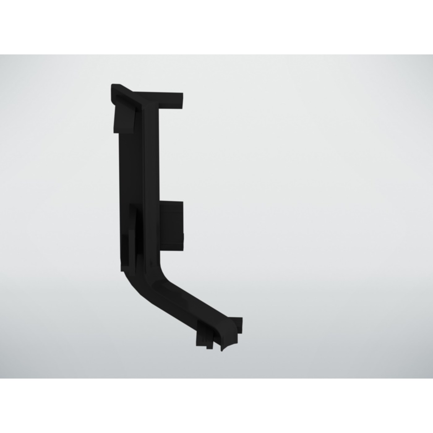 Уголок внутренний L-образный к профилю GOLA, черный (90 гр)