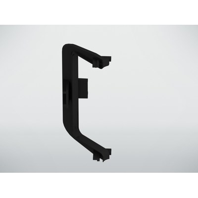 Уголок внутренний C-образный к профилю GOLA, черный (90 гр)