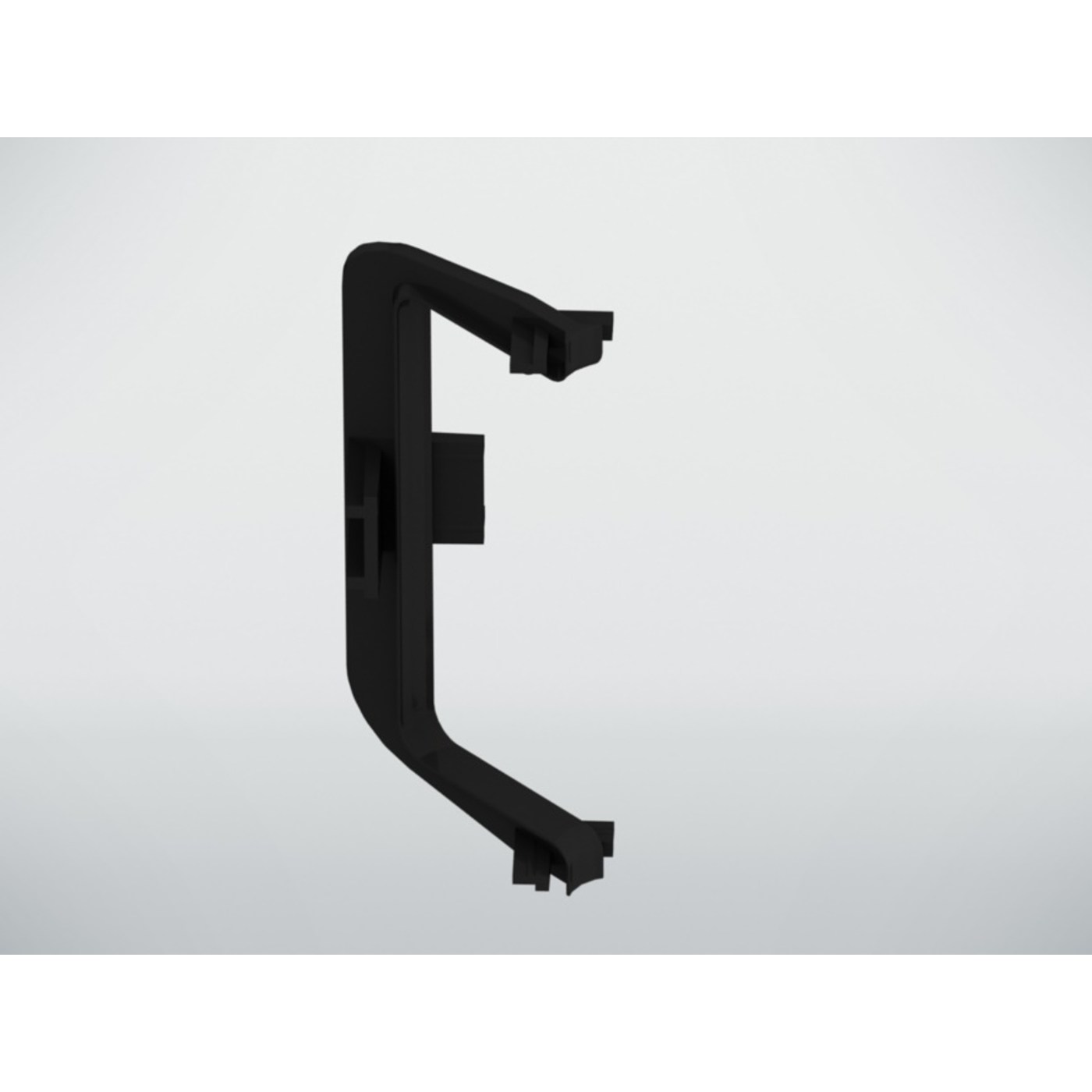 Уголок внутренний C-образный к профилю GOLA, черный (90 гр)