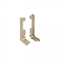 Комплект L-образных заглушек к профилю GOLA L золотой, полый, пластик