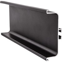 Профиль алюминиевый GOLA C-образный 5,5м, черный (тип 3) AKS 60966 (новый код 118129)