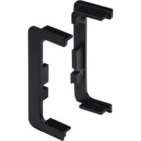 Комплект С-образных заглушек к профилю GOLA, черный (тип 3) AKS  67681