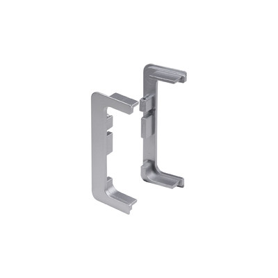 Комплект С-образных заглушек к профилю GOLA, серебро (тип 3) AKS  67682