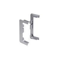 Комплект С-образных заглушек к профилю GOLA, серебро (тип 3) AKS  67682