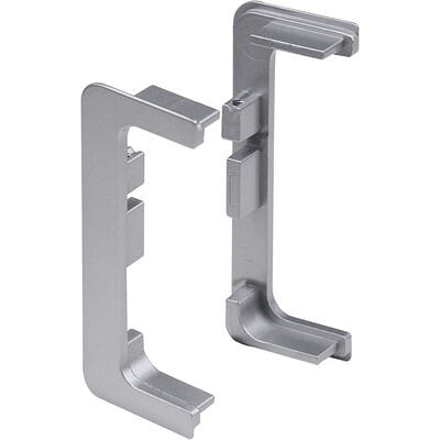 Комплект С-образных заглушек к профилю GOLA, серебро (тип 3) AKS  67682