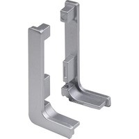 Комплект L-образных заглушек к профилю GOLA, серебро (тип 3) AKS 67685