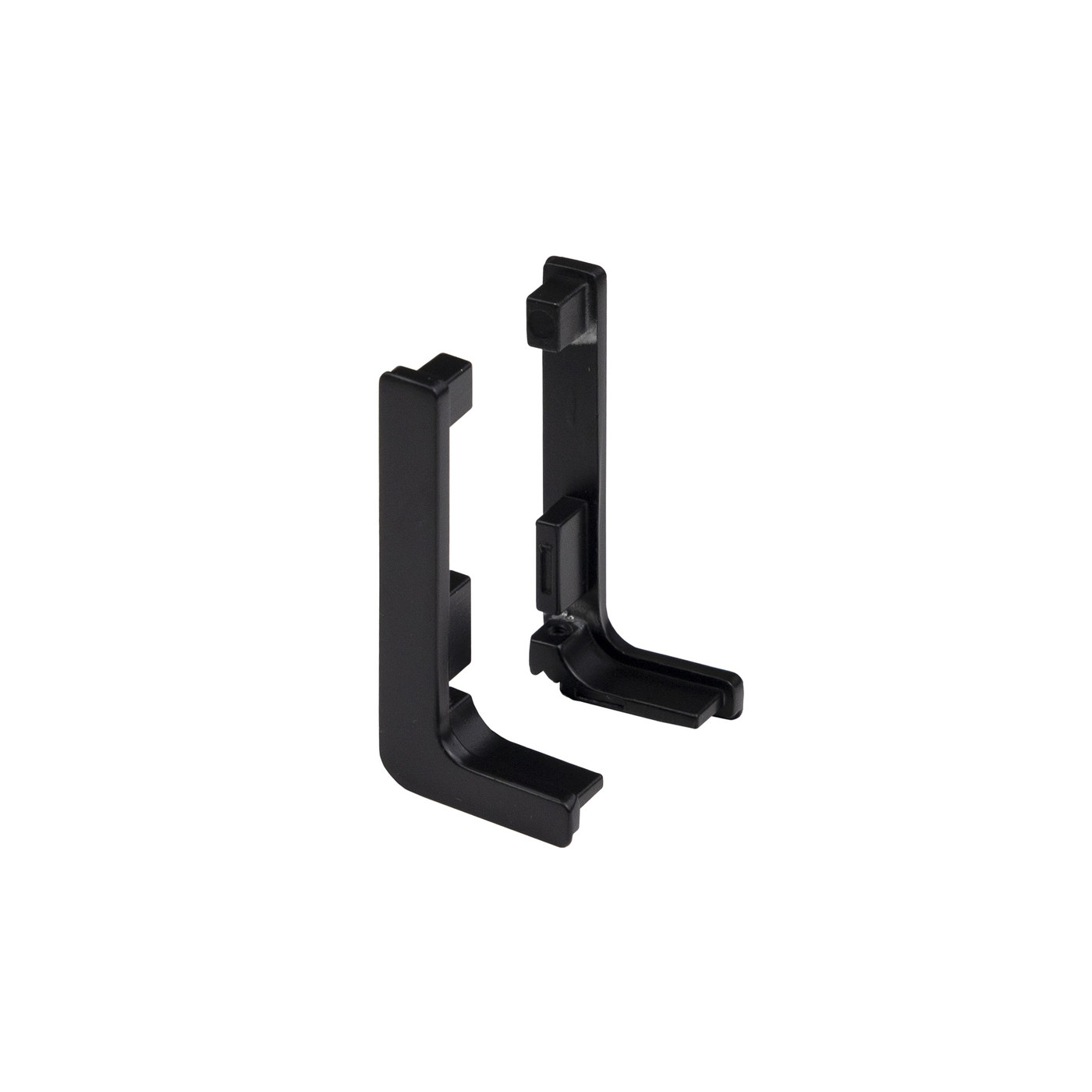 Комплект L-образных заглушек к профилю GOLA, черный (тип 3) AKS  67684