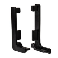 Комплект L-образных заглушек к профилю GOLA, черный (тип 3) AKS  67684