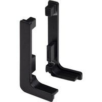 Комплект L-образных заглушек к профилю GOLA, черный (тип 3) AKS  67684