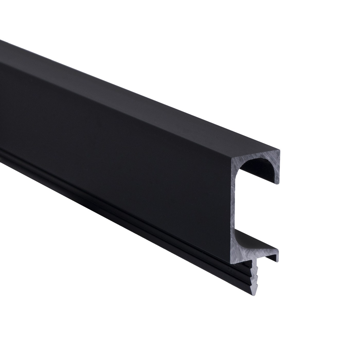 Ручка профиль С-образная 4 м черная матовая AKS 75975