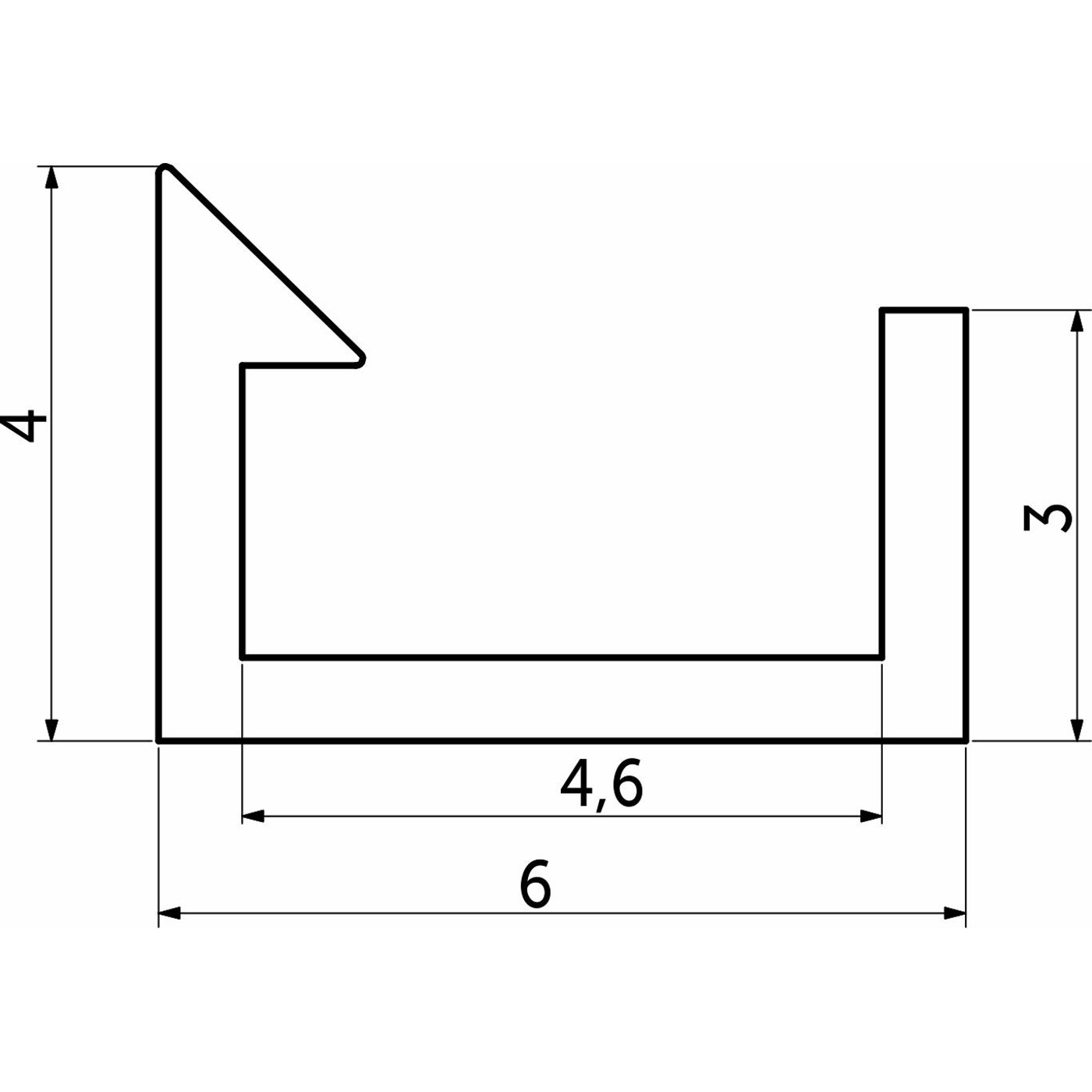 Уплотнитель профиля Z-4 (1рул.100м) AKS 14122