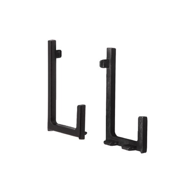 Комплект L-образной заглушек метал. к профилю (67698) лев.+прав. черный З  AKS 67699