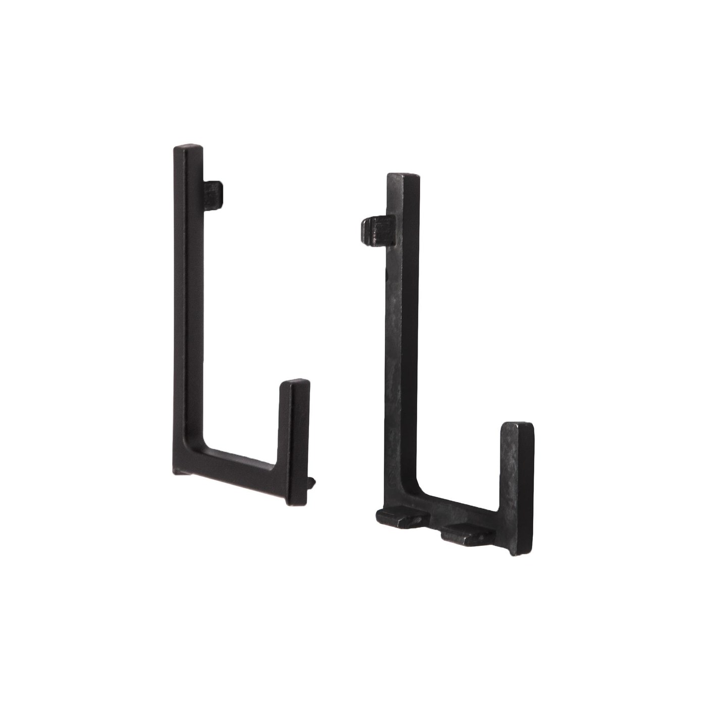 Комплект L-образной заглушек метал. к профилю (67698) лев.+прав. черный З  AKS 67699