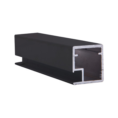 Профиль алюминиевый для рамочных фасадов Z-1 черный глянец (L-6000) АЛЮТЕХ (101.RAL9005) AKS 36017