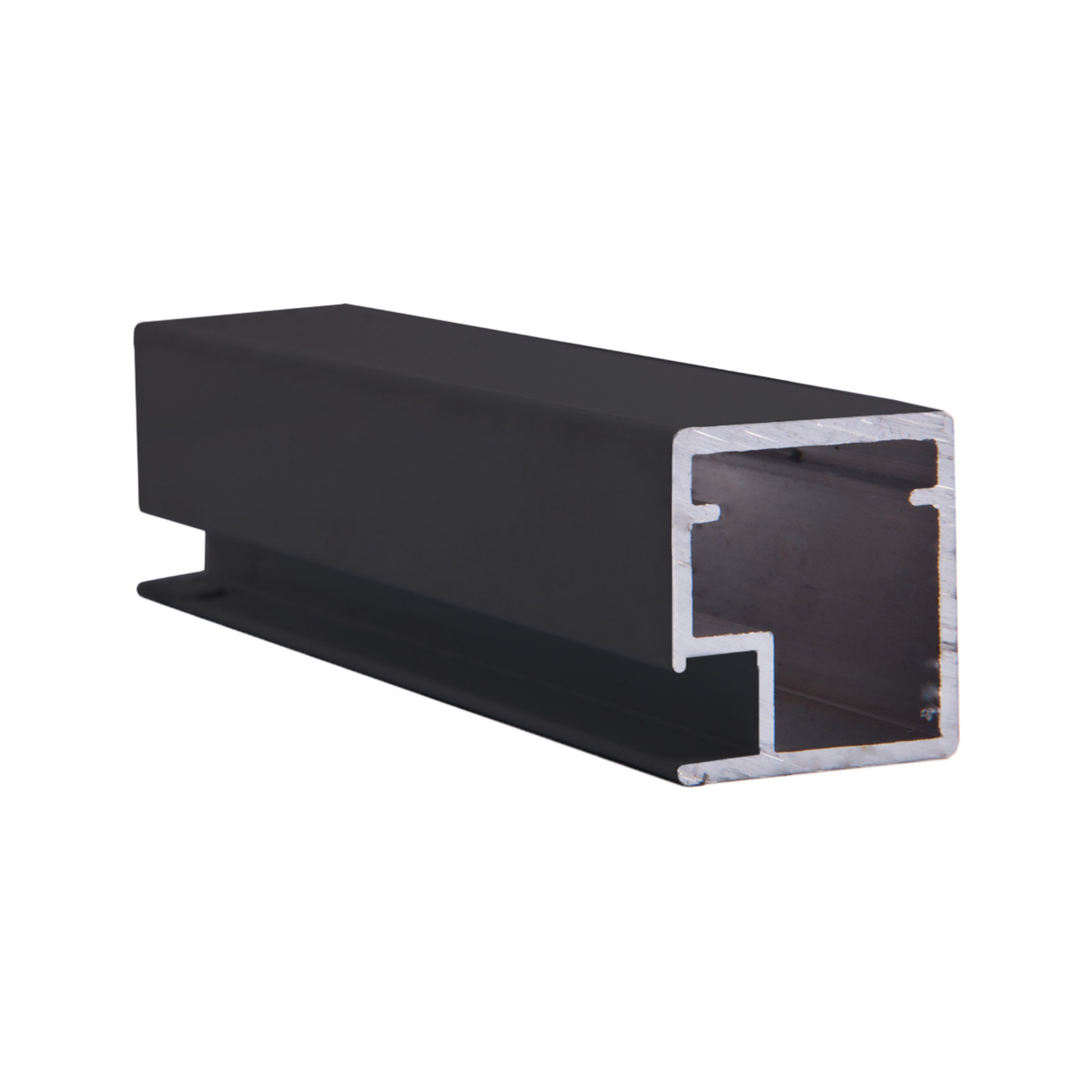 Профиль алюминиевый для рамочных фасадов Z-1 черный глянец (L-6000) АЛЮТЕХ (101.RAL9005) AKS 36017