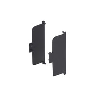 Комплект С-образных заглушек металл. внутр. к профилю GOLA (лев.+прав.), черный AKS 111491