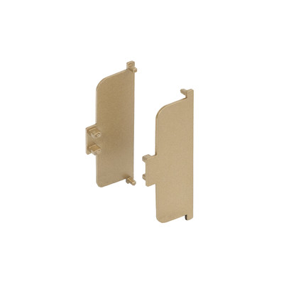 Комплект С-образных заглушек к профилю GOLA, браш золото (тип 3) AKS 111626