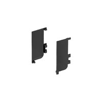 Комплект L-образных заглушек металл. к проф.GOLA (л+пр) черный (тип 1) AKS 118179 (стар. код 111489)